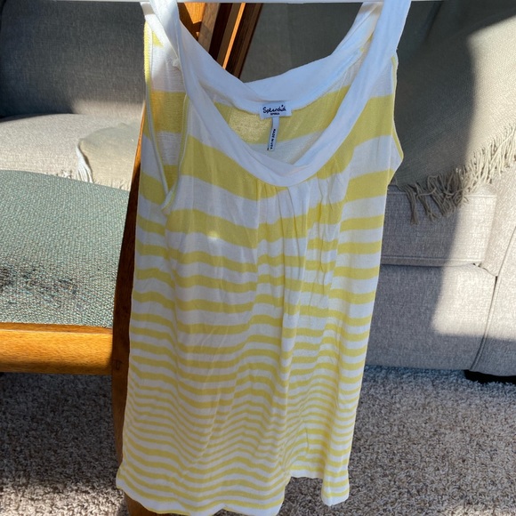 Yellow White Striped Tank - Picture 3 of 5